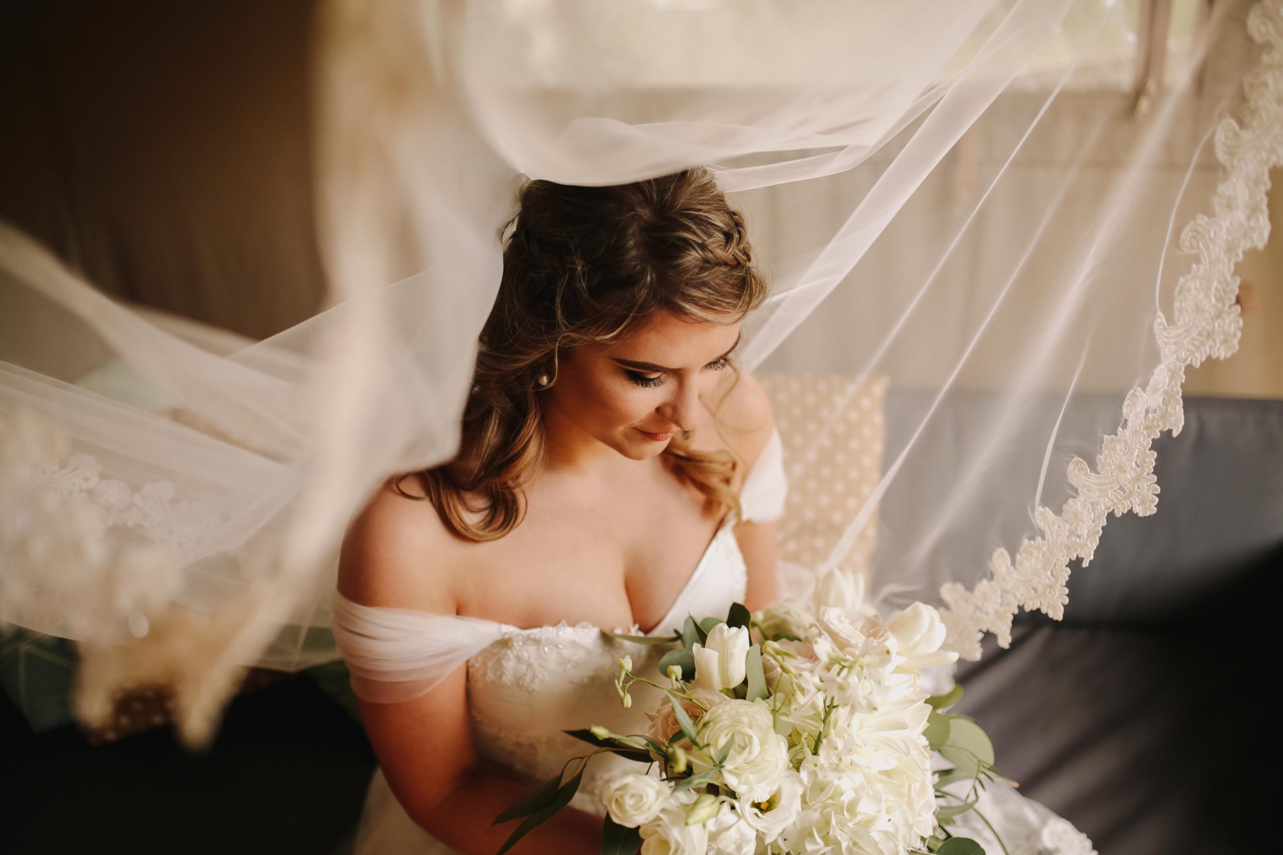 Bride on wedding day